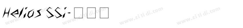Helios SSi字体转换
